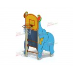 Детский спортивный комплекс "Слон" с баскетбольным кольцом (ДСК 0014)