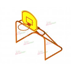 Ворота детские с баскетбольным щитом (СО 0034)